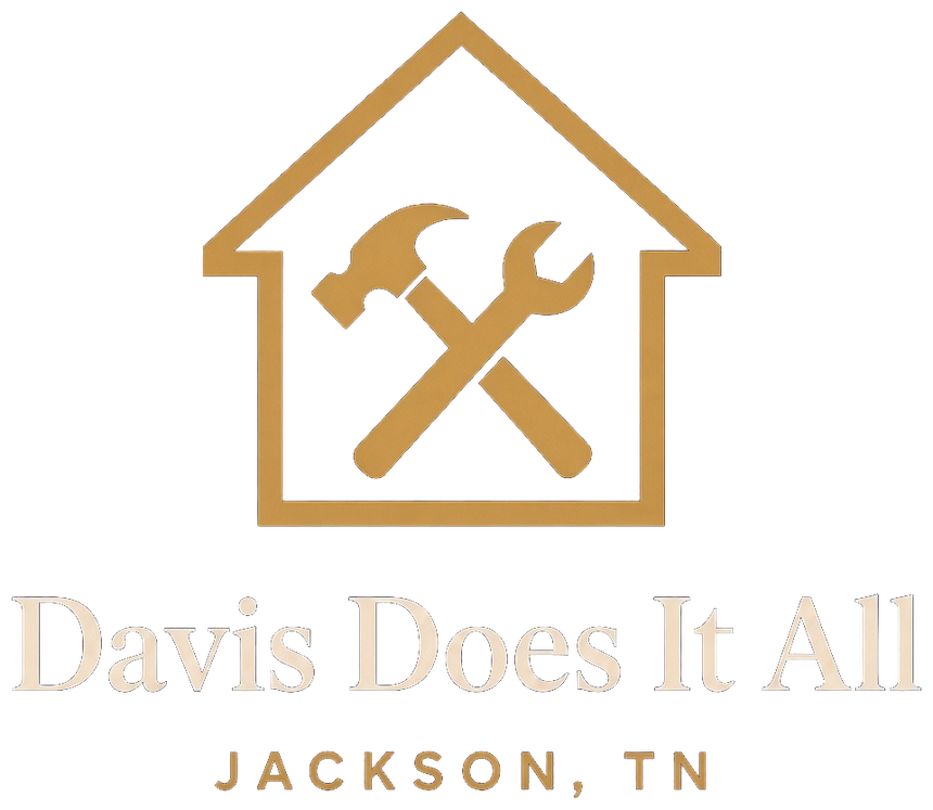 Davis Does It All logo: a house with a crossed hammer and wrench